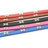 Mdurian Genuine Leather Metal Bone Stud Dog Collar - Adjustable for Small to Medium Dogs (L, Royal Blue) view 3