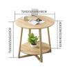 FLBT Wooden Two-Tier Small Table, 40 × 50 cm, Height Options 50/60/70 cm view 2