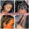 16-Inch Wavy Human Hair Lace Front Wig, 150% Density view 3