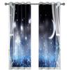 Navy Blue Galaxy Starry Sky Blackout Curtains, 2-Panel Set, 46 x 72 in view 1