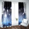 Navy Blue Galaxy Starry Sky Blackout Curtains, 2-Panel Set, 46 x 72 in view 3