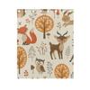 Autumn Forest Jungle Animal Blackout Curtains for Kids' Room, Fox, Deer & Rabbit, 54" H x 55" W, 2 Panels view 4