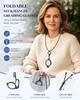 LUFF 2-Piece Mini Portable Reading Glasses, Necklace-Style, Hanging Neck Type, Anti-Lost Handheld Readers view 2