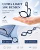 LUFF 2-Piece Mini Portable Reading Glasses, Necklace-Style, Hanging Neck Type, Anti-Lost Handheld Readers view 3