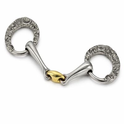 Tysons Antique Spanish Baroque Show Bit, Double-Jointed, 12.5 cm, Silver