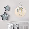 Striefchen Personalized Rainbow Door Sign for Kids' Room, Blue view 2