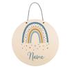 Striefchen Personalized Rainbow Door Sign for Kids' Room, Blue view 4