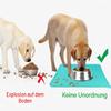 Joytale Silicone Feeding Mat for Dogs, Non-Slip Waterproof Mat with Raised Edge for Dogs and Cats, 53 x 37 cm, Turquoise view 4
