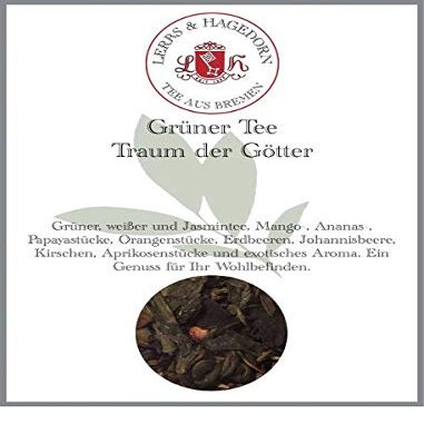 Lerbs & Hagedorn, Green Tea Dream of the Gods | Exotic Fruit Flavor 250 g (approx. 21 liters)