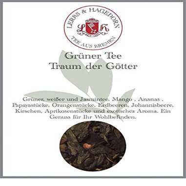 Lerbs & Hagedorn, Green Tea Dream of the Gods | Exotic Fruit Flavor 250 g (approx. 21 liters)