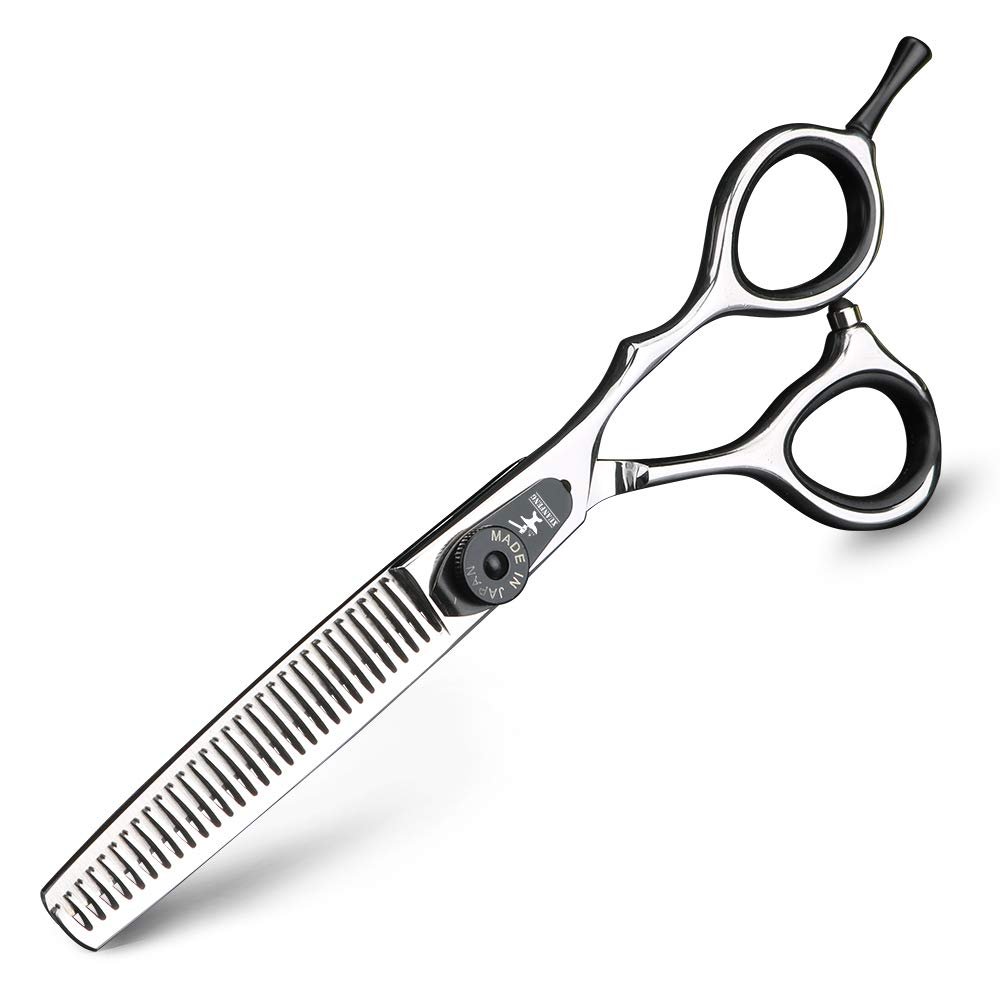 XUAN FENG Professional Hairdressing Scissor Set, 5.5-Inch Japanese Haircutting and Thinning Shears