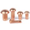 M2/M2.5/M3/M4 Copper Rivets, Knurled Solid Semi-Round Large-Head Rivets, 3 × 8 (20 Caps) view 1