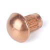M2/M2.5/M3/M4 Copper Rivets, Knurled Solid Semi-Round Large-Head Rivets, 3 × 8 (20 Caps) view 2