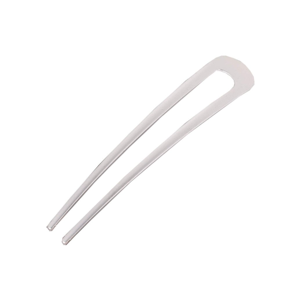 ACVIP Silver U-Shaped Metal Hair Fork Hairpin