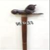 Wooden Walking Cane with Nautical Bronze Finish view 4