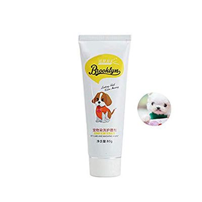 Brssel S08 80 g Pet Hair Dye Cream for Dogs, Cats, and Other Animals, Semi-Permanent, Non-Toxic