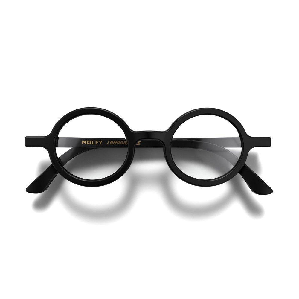 LONDON MOLE Moley Round Reading Glasses, Unisex, Spring Hinges