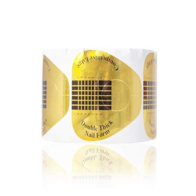 PROFICO Self-Adhesive Nail Extension Forms for Gel and Acrylic, 500 Yellow