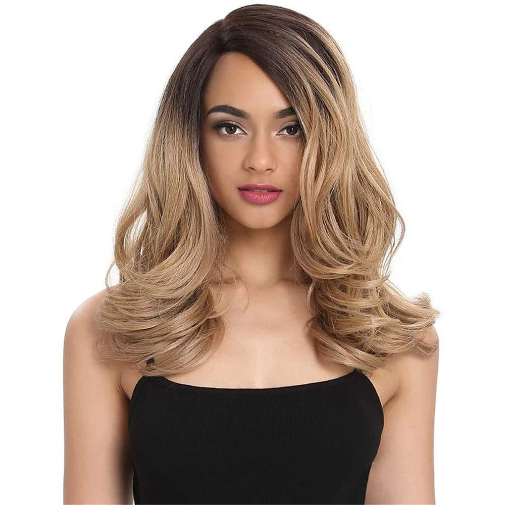 13x4 Lace Front Synthetic Wig, Black, Loose Wave, 20 Inches