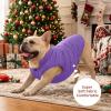 JoyDaog Dog Jacket for Winter and Cold Weather, 2-Layer Fleece, Warm, Soft, Windproof, for Small Dogs, Purple, XS view 3