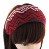 axy Wide Headband 8 cm Hairband Lace Fabric Lady Look HRST3 (Red/White) view 1