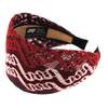 axy Wide Headband 8 cm Hairband Lace Fabric Lady Look HRST3 (Red/White) view 2
