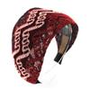 axy Wide Headband 8 cm Hairband Lace Fabric Lady Look HRST3 (Red/White) view 3