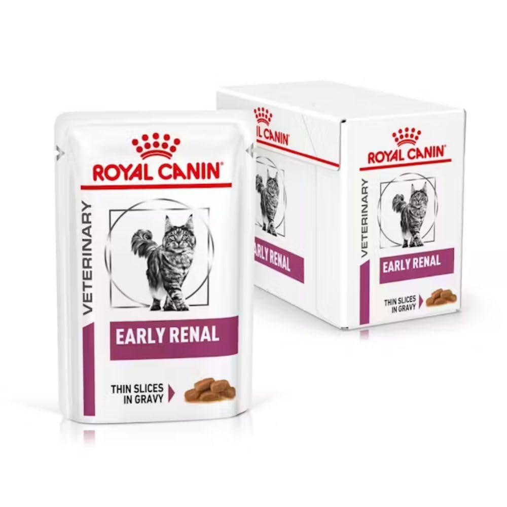 Royal Canin Veterinary Early Renal | 12 x 85 g | Complete Dietetic Food for Cats | Early Kidney Function Support | Moderate Phosphorus | EPA & DHA
