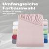 BaSaTex Organic Jersey Fitted Sheet, 60 x 120–70 x 140 cm, Dusty Pink view 4