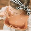 Moonkie Silicone Baby Bibs, BPA-Free, Waterproof, Soft, Durable, Adjustable, Light Blue/Light Pink view 3
