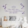 Once Upon a Time, There Was a Beautiful Princess [Girl's Name] Nursery Wall Sticker [Grass] view 3