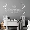 Once Upon a Time, There Was a Beautiful Princess [Girl's Name] Nursery Wall Sticker [Grass] view 4