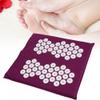 Brrnoo Acupressure Foot Mat and Shiatsu Massage Cushion Set, Purple view 4