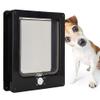 Fdit Pet Door with 4-Way Locking, Size L, Black, 27 x 23 x 5 cm view 2