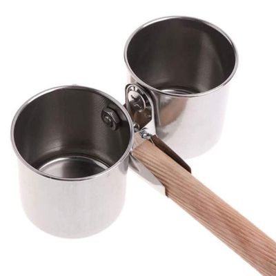 Merkts 1 Stainless Steel Bird Feeder Station with Dual Heads