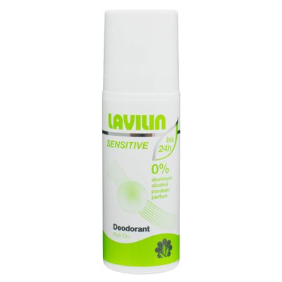 Lavilin Sensitive Deodorant Roll-On, 65 ml, Up to 24-Hour Odor Protection