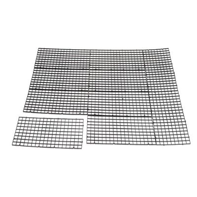 Backbayia 10-Piece Aquarium Divider Board, Plastic Undergravel Filter Grid Plate, Black, 30 x 15 cm
