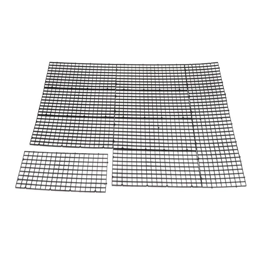 Backbayia 10-Piece Aquarium Divider Board, Plastic Undergravel Filter Grid Plate, Black, 30 x 15 cm