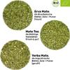 Organic Mate Tea Set: 3 Varieties, Double-Wall Stainless Steel Cup, Bombilla & Guide view 2