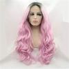24-Inch Synthetic Lace Front Wig, Body Wave Layered Style, 150% Density view 1