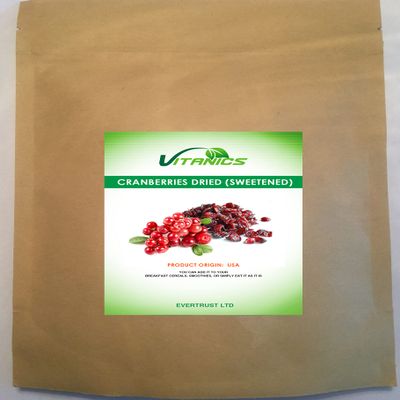 Premium Dried & Sweetened Cranberries, 1 kg