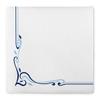 Mank Airlaid Napkins 40 x 40 cm | Perfect for Catering and Celebrations | Textile-Like and Absorbent | 50 Count | Colour Line (Blue) view 1