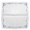 Mank Airlaid Napkins 40 x 40 cm | Perfect for Catering and Celebrations | Textile-Like and Absorbent | 50 Count | Colour Line (Blue) view 3