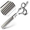 XUANFENG Hairdressing Scissors for Hair Salons, Multiple Thinning Scissors, 6 in (15.2 cm), Japanese 440C, for Thinning, 2025% view 2