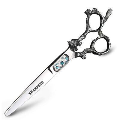 XUAN FENG Flying Dragon 6 in Professional Hairdressing Scissors Set, Japanese 440C Cutting and Thinning Scissors Kit for Barber and Salon Tools (Cutting Scissors)
