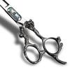 XUAN FENG Flying Dragon 6 in Professional Hairdressing Scissors Set, Japanese 440C Cutting and Thinning Scissors Kit for Barber and Salon Tools (Cutting Scissors) view 2