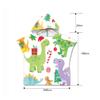 Treer 3D Cartoon Microfiber Hooded Beach Poncho Towel for Kids, Gray Wolf, 60 x 60 cm view 3