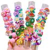 Cute 10-Piece Set of Gentle Cartoon Flower and Fruit Hair Ties for Girls view 1