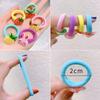 Cute 10-Piece Set of Gentle Cartoon Flower and Fruit Hair Ties for Girls view 3