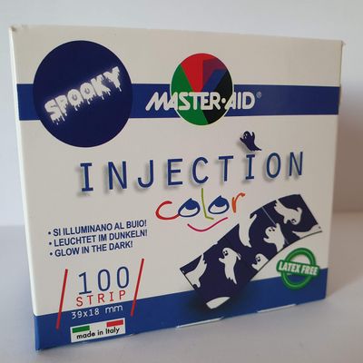 Colored Injection Strips, 18 x 39 mm, Injection Bandages, 100 Count